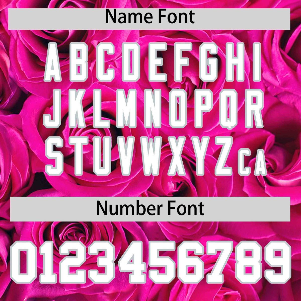 Custom Pink Silver Split Rose Print Authentic Baseball Jersey| KXKSHOP