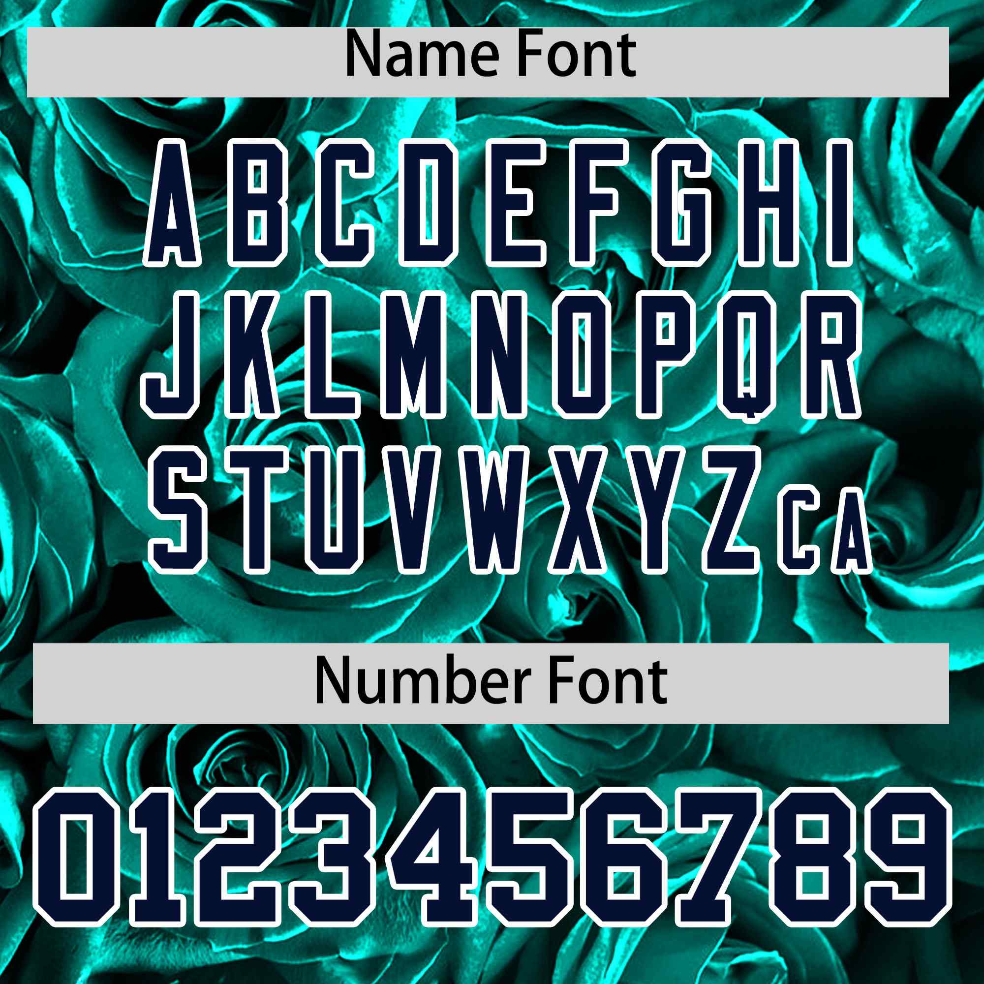 Custom Aqua Silver Split Rose Print Authentic Baseball Jersey| KXKSHOP