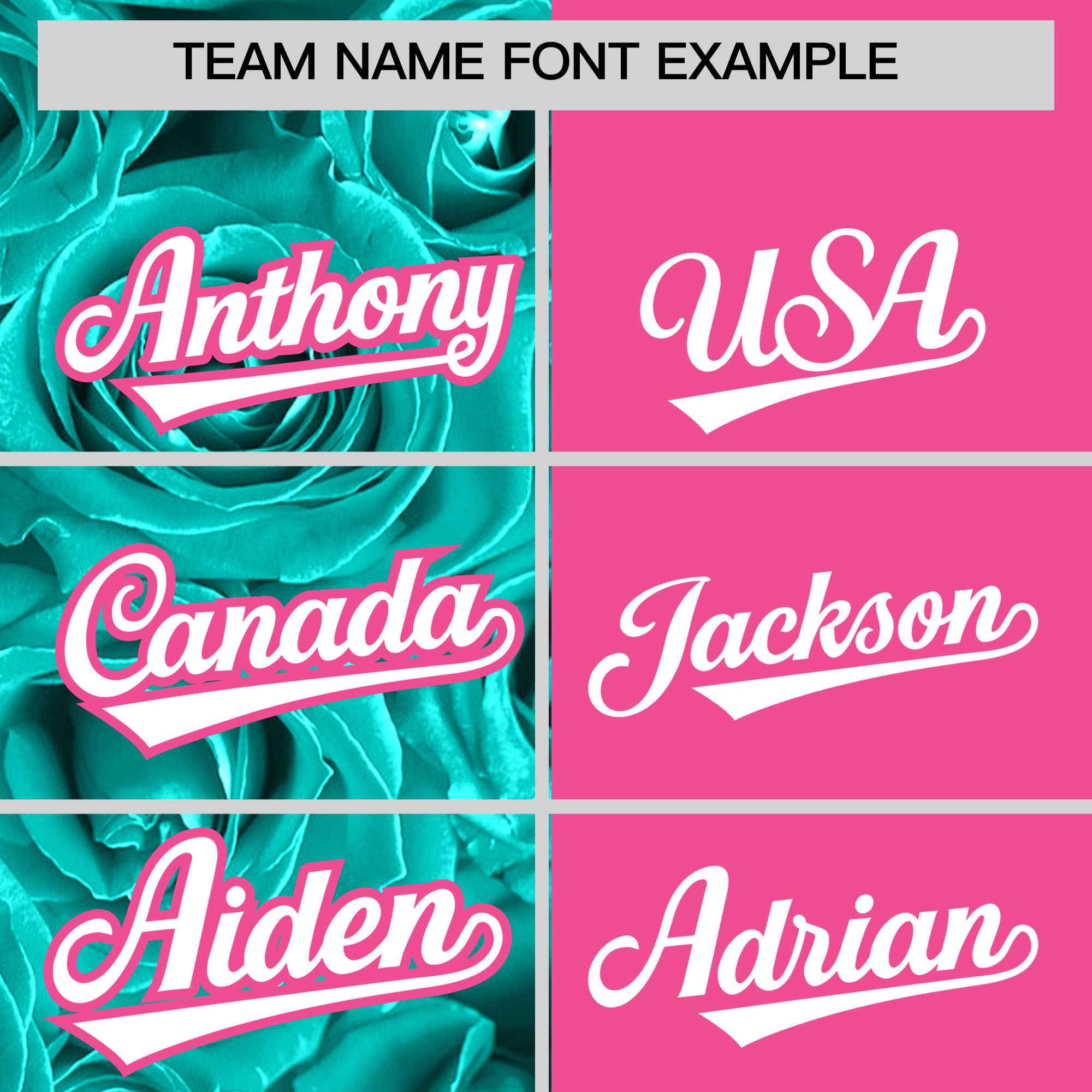 Custom Aqua Pink Split Rose Print Authentic Baseball Jersey| KXKSHOP