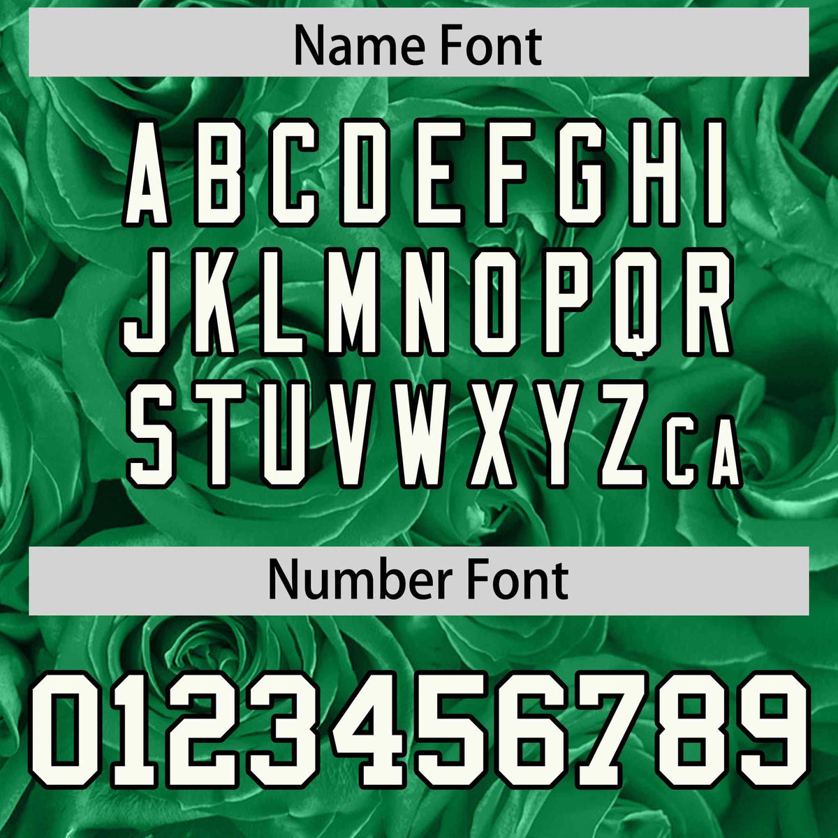 Custom Kelly Green Black Split Rose Print Authentic Baseball Jersey| KXKSHOP