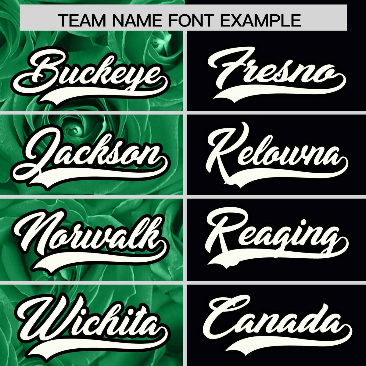 Custom Kelly Green Black Split Rose Print Authentic Baseball Jersey| KXKSHOP