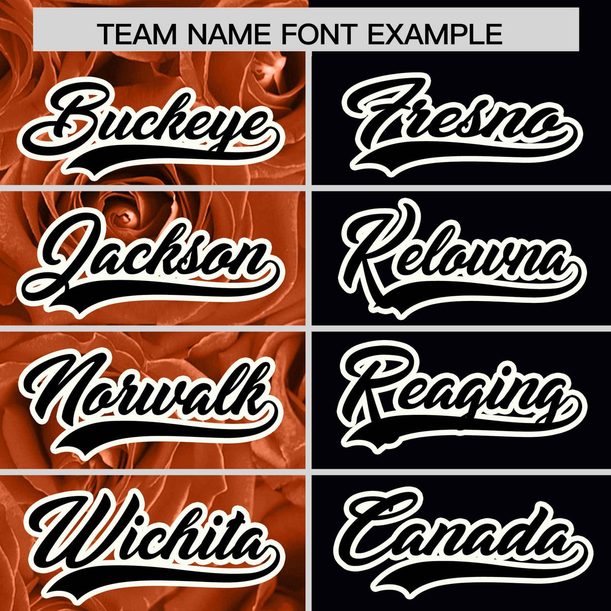 Custom Texas Orange Black Split Rose Print Authentic Baseball Jersey| KXKSHOP