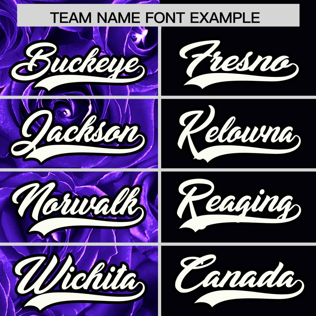 Custom Purple Black Split Rose Print Authentic Baseball Jersey| KXKSHOP