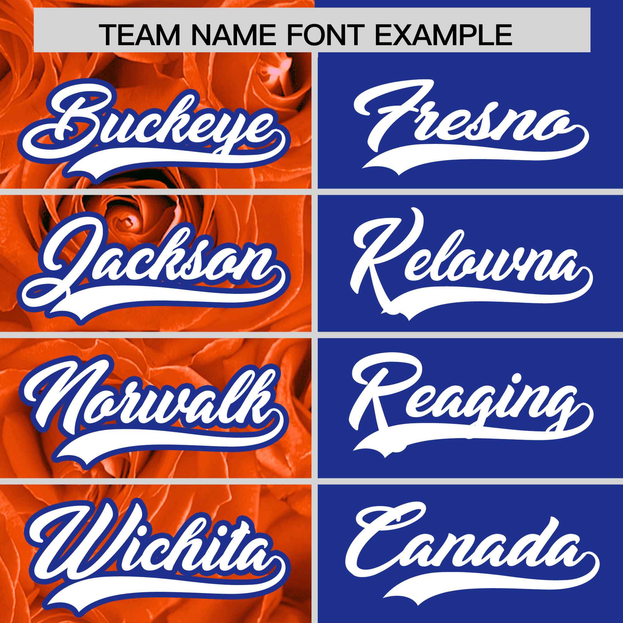 Custom Orange Royal Split Rose Print Authentic Baseball Jersey| KXKSHOP