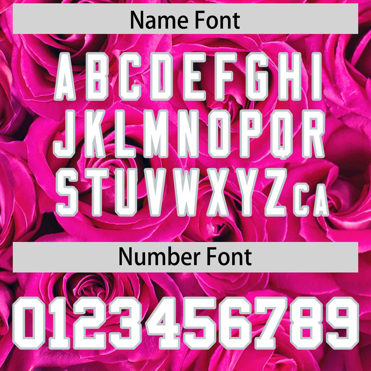 Custom Pink Silver Split Rose Print Authentic Baseball Jersey| KXKSHOP