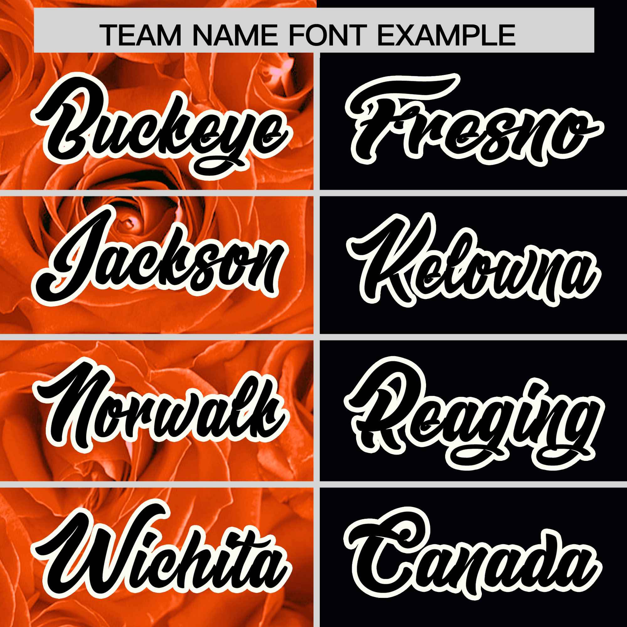 Custom Orange Black Split Rose Print Authentic Baseball Jersey| KXKSHOP