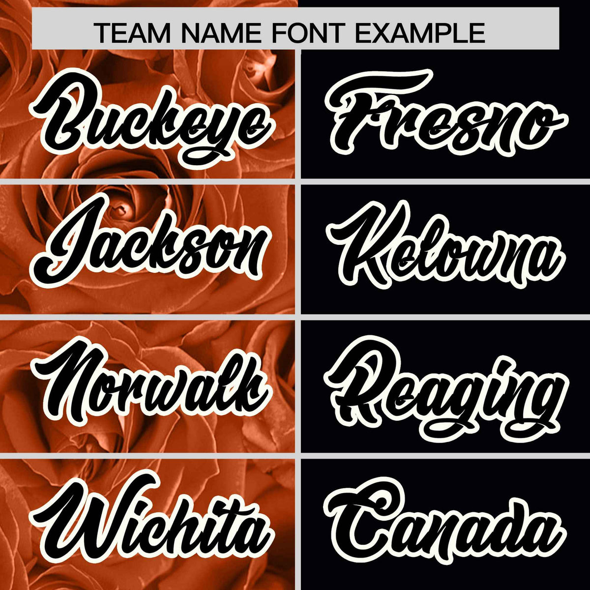 Custom Texas Orange Black Split Rose Print Authentic Baseball Jersey| KXKSHOP