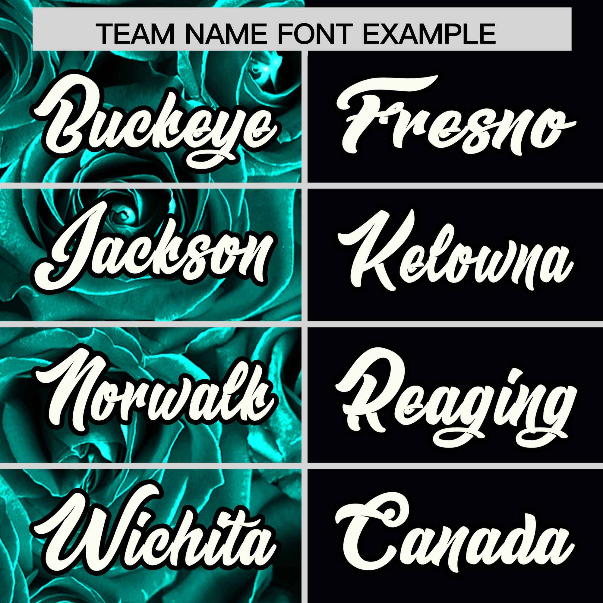 Custom Aqua Black Split Rose Print Authentic Baseball Jersey| KXKSHOP
