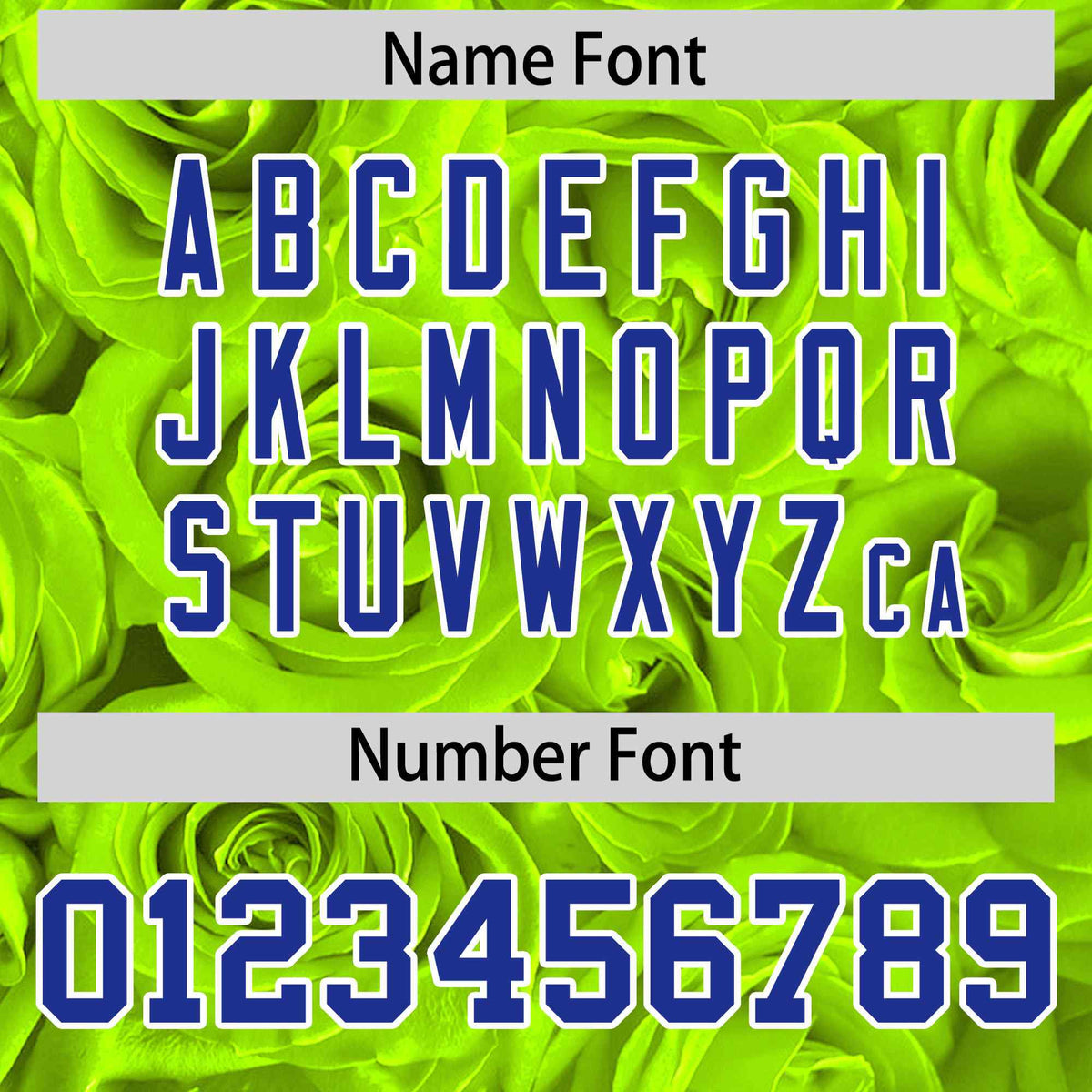 Custom Neon Green Royal Split Rose Print Authentic Baseball Jersey| KXKSHOP