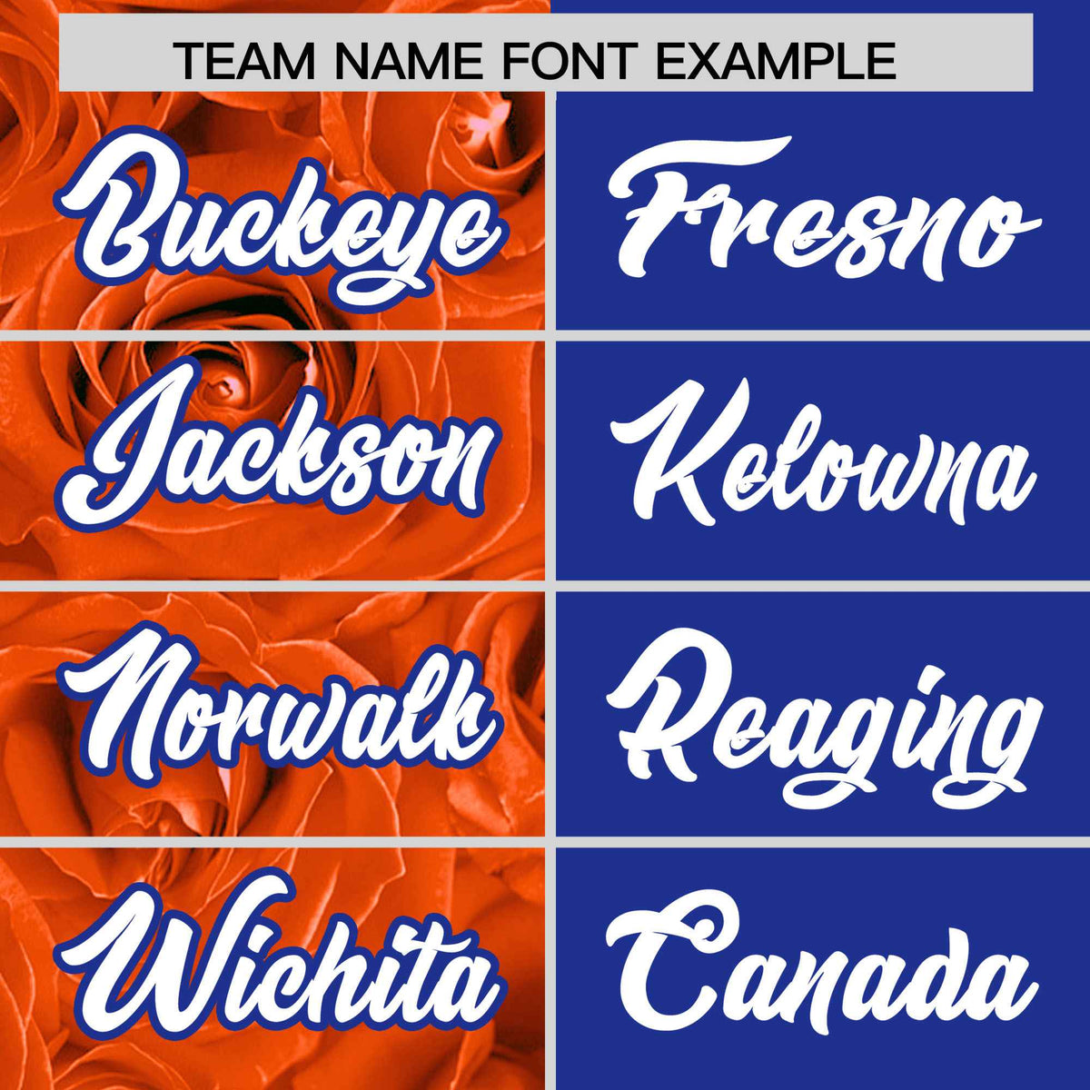 Custom Orange Royal Split Rose Print Authentic Baseball Jersey| KXKSHOP