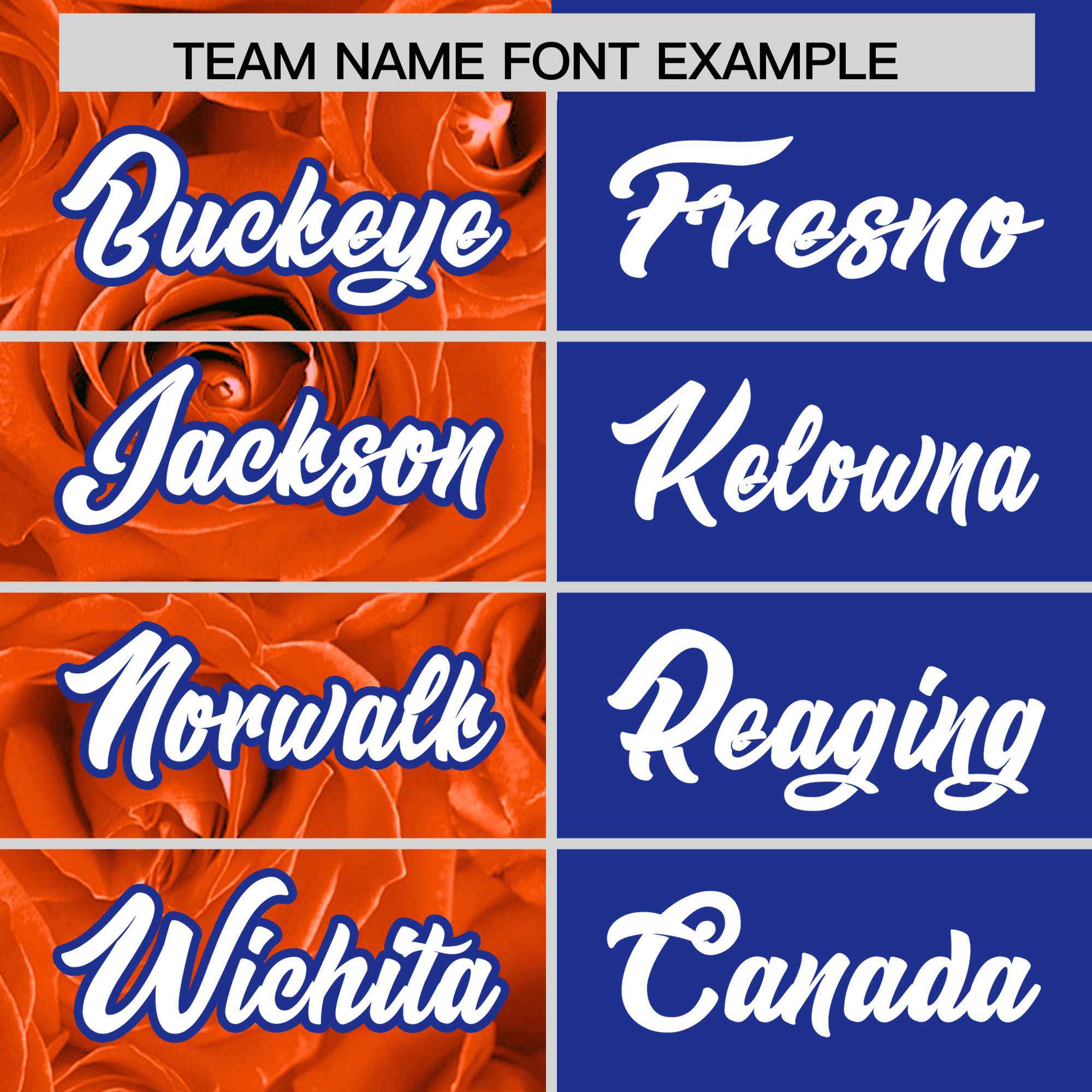 Custom Orange Royal Split Rose Print Authentic Baseball Jersey| KXKSHOP