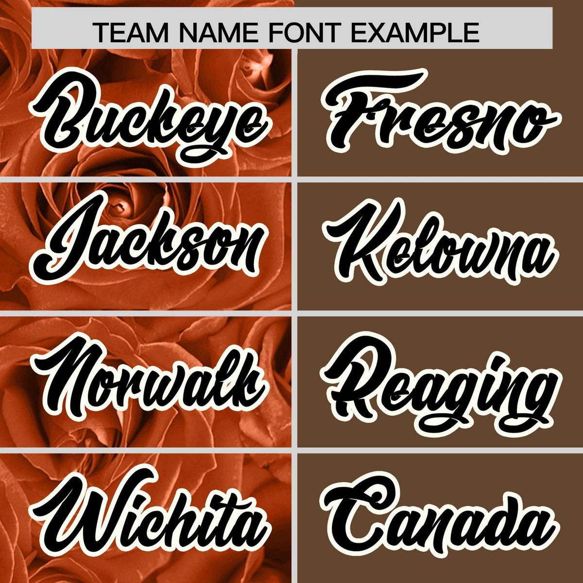 Custom Texas Orange Light Brown Split Rose Print Authentic Baseball Jersey| KXKSHOP