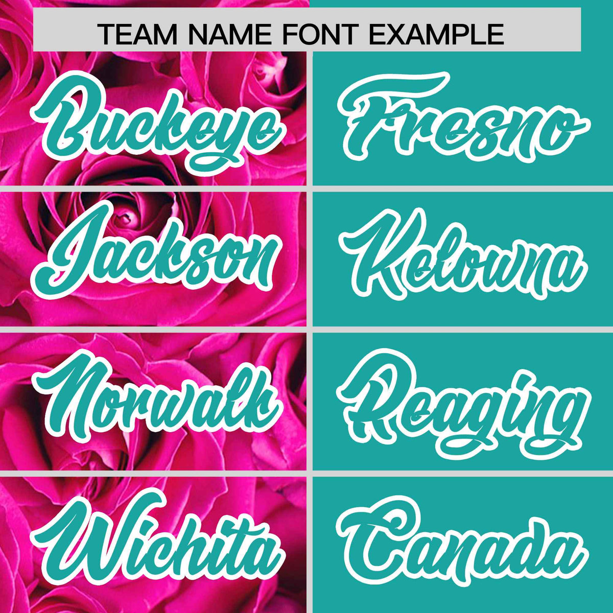 Custom Pink Aqua Split Rose Print Authentic Baseball Jersey| KXKSHOP