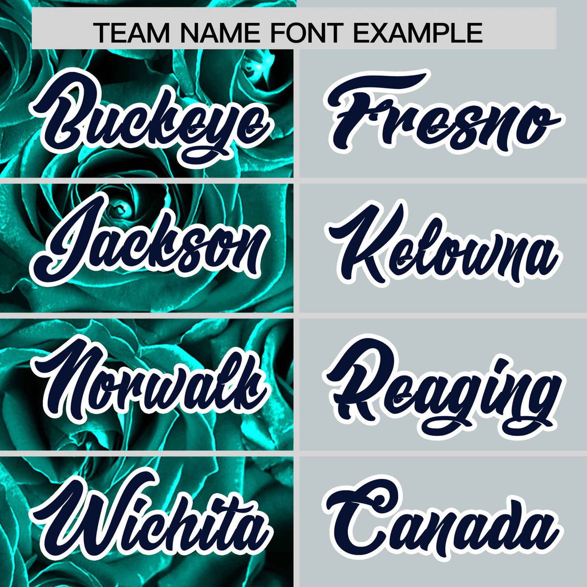 Custom Aqua Silver Split Rose Print Authentic Baseball Jersey| KXKSHOP