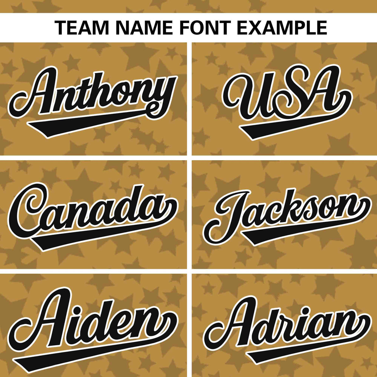 Custom Old Gold Black Personalized Star Graffiti Pattern Authentic Baseball Jersey | KXKSHOP