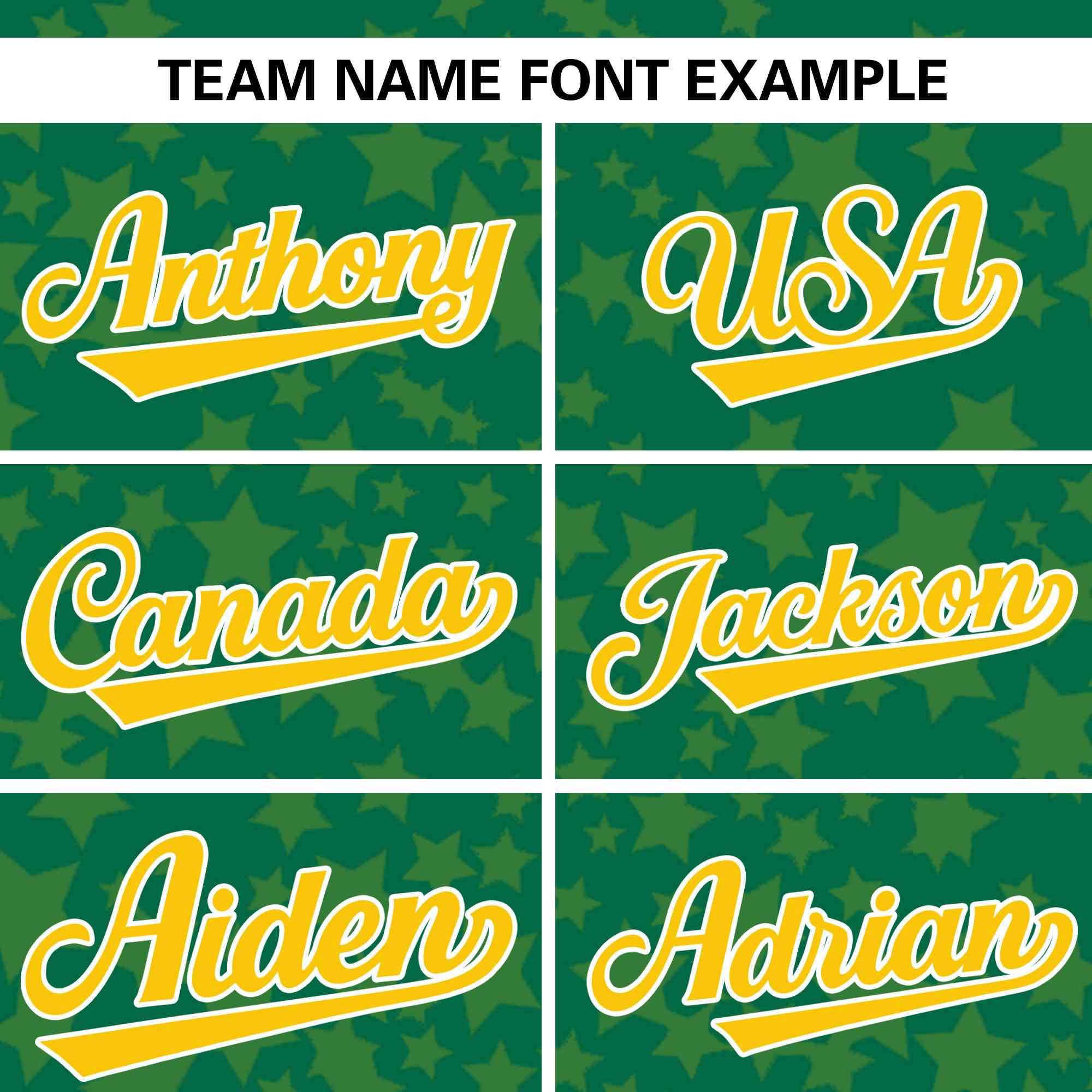 Custom Kelly Green Gold Personalized Star Graffiti Pattern Authentic Baseball Jersey | KXKSHOP
