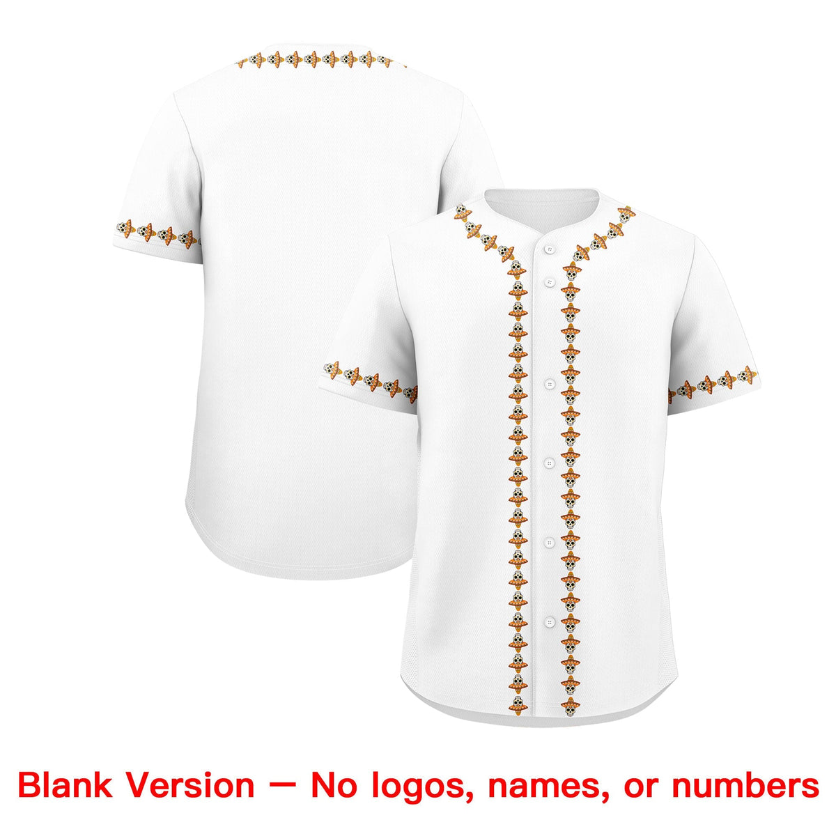 Custom White Kelly Green Red Graffiti Pattern Mexican style Stretch Fabric Baseball Jersey| KXKSHOP