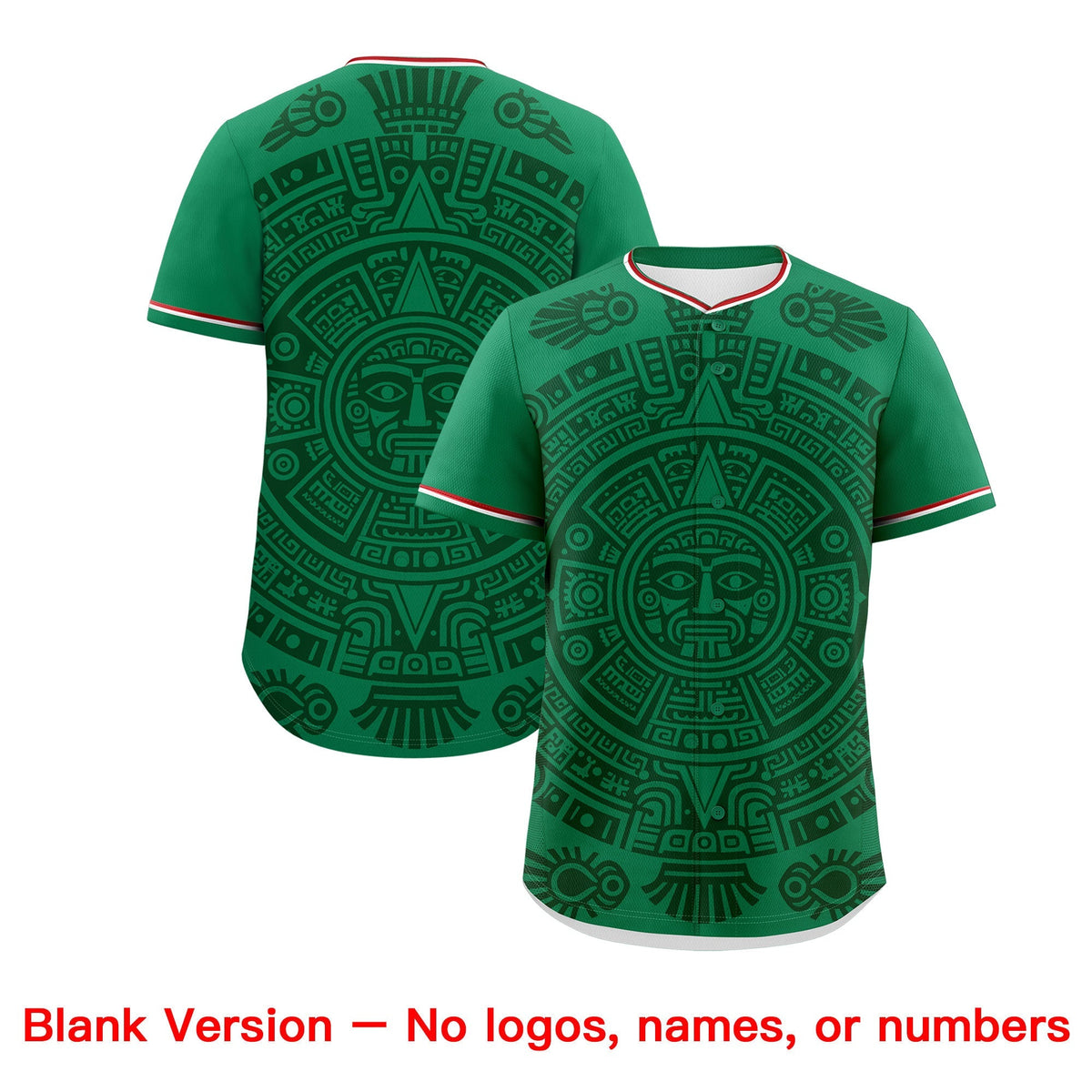 Custom Kelly Green Dark Green White Graffiti Pattern Mexican style Stretch Fabric Baseball Jersey| KXKSHOP