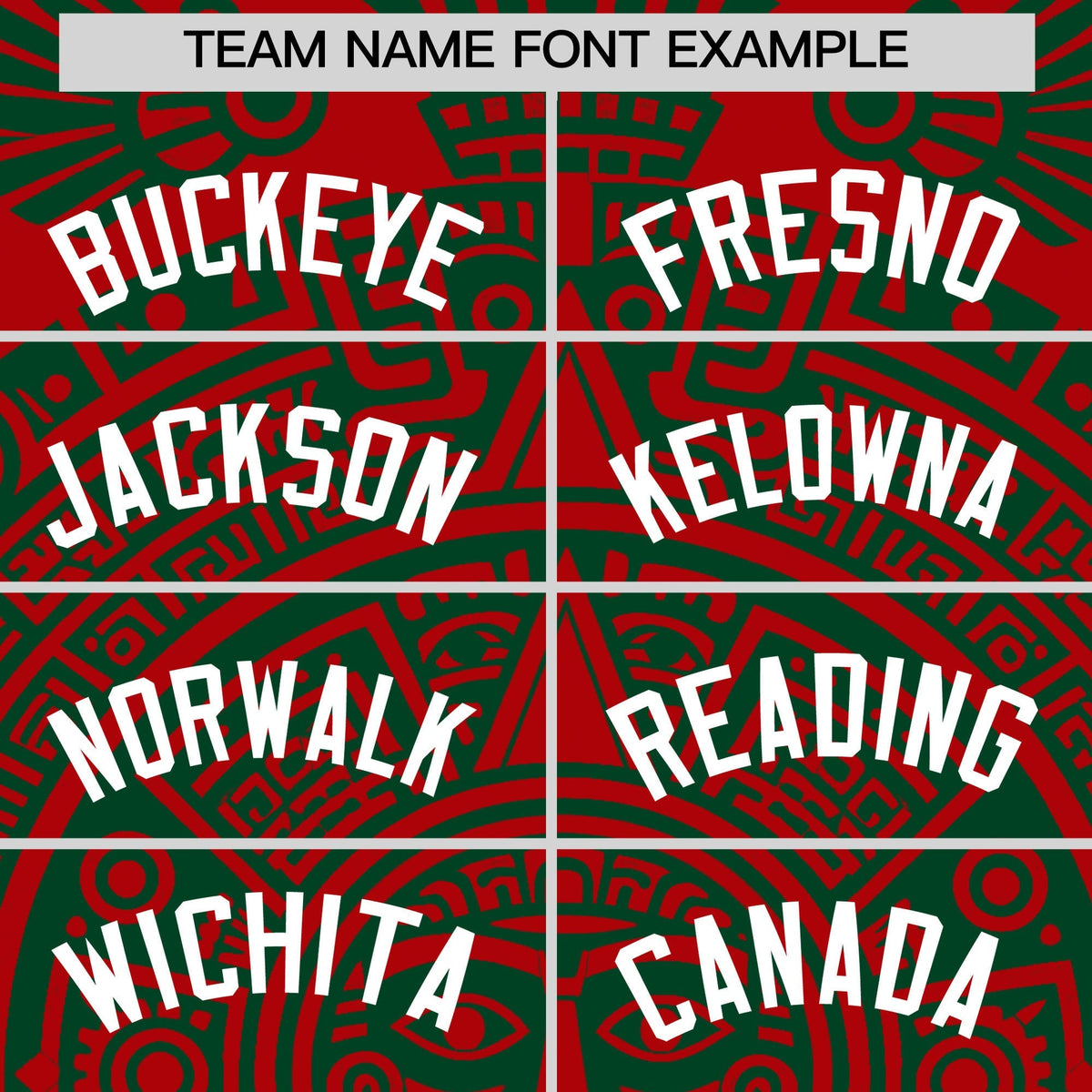 Custom Red Dark Green White Graffiti Pattern Mexican style Stretch Fabric Baseball Jersey| KXKSHOP