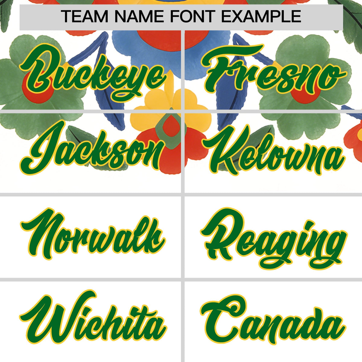 Custom White Kelly Green Gold Graffiti Pattern Mexican style Stretch Fabric Baseball Jersey| KXKSHOP