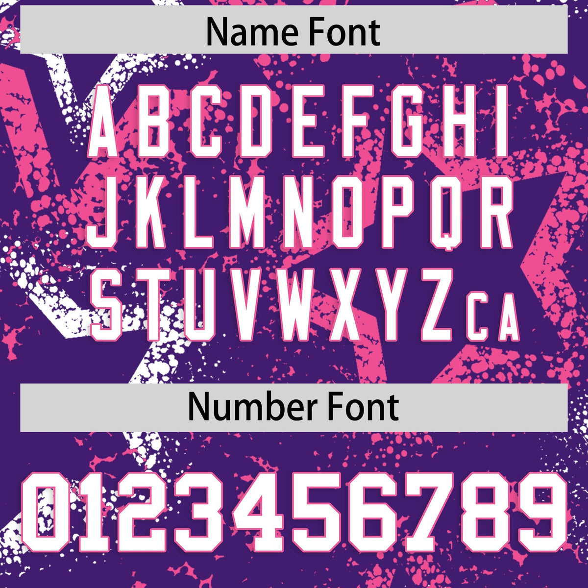Custom Purple White Pink Star-Shaped Ink Texture Graffiti Pattern Baseball Jersey | Sublimation Printed &amp; Stitched,Add Name and Numbern,Perfect for Parties,Perfect for Training | KXKSHOP