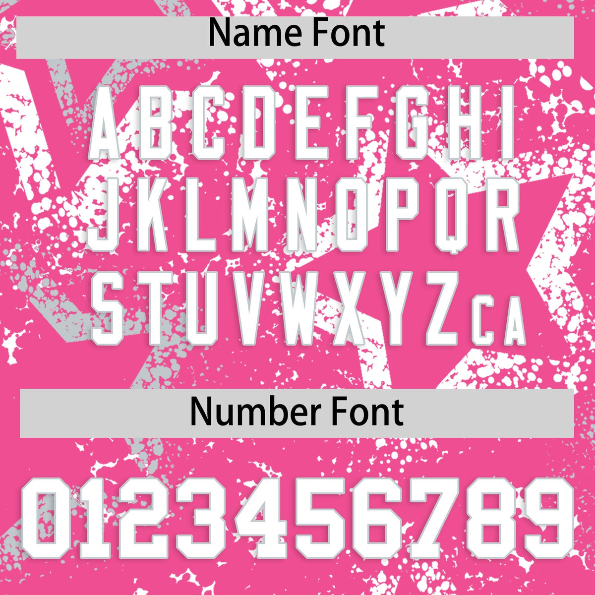 Custom Pink Silver White Star-Shaped Ink Texture Graffiti Pattern Baseball Jersey | Sublimation Printed &amp; Stitched,Add Name and Numbern,Perfect for Parties,Perfect for Training | KXKSHOP