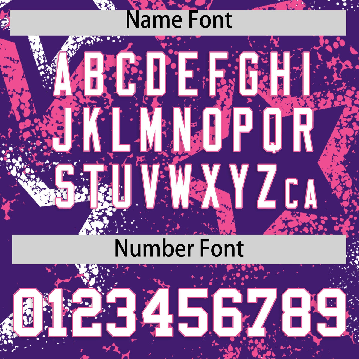 Custom Purple White Pink Star-Shaped Ink Texture Graffiti Pattern Baseball Jersey | Sublimation Printed &amp; Stitched,Add Name and Numbern,Perfect for Parties,Perfect for Training | KXKSHOP