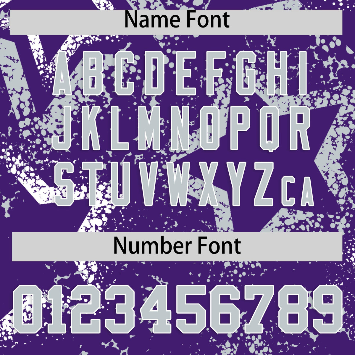 Custom Purple White Silver Star-Shaped Ink Texture Graffiti Pattern Baseball Jersey | Sublimation Printed & Stitched,Add Name and Numbern,Perfect for Parties,Perfect for Training | KXKSHOP