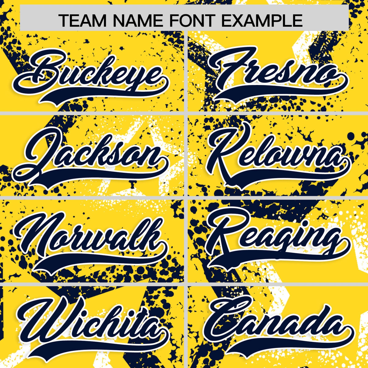 Custom Gold White Navy Star-Shaped Ink Texture Graffiti Pattern Baseball Jersey | Sublimation Printed & Stitched,Add Name and Numbern,Perfect for Parties,Perfect for Training | KXKSHOP