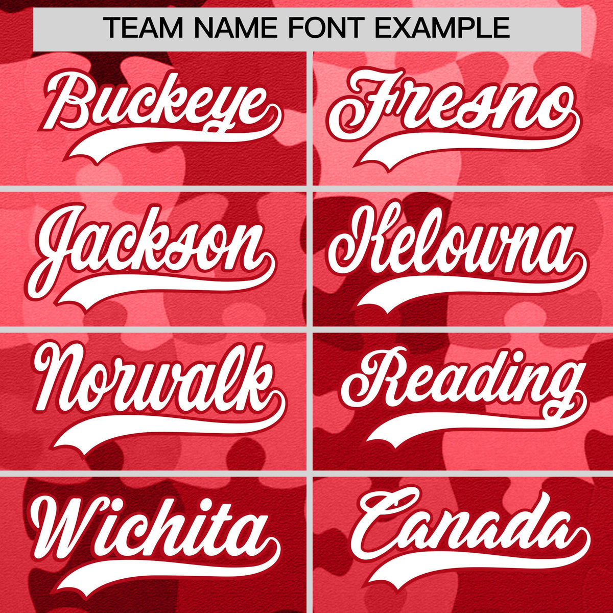 Custom Red White Puzzle Elements Baseball Jersey | Sublimation Printed &amp; Stitched,Add Name and Numbern,Perfect for Teams | KXKSHOP