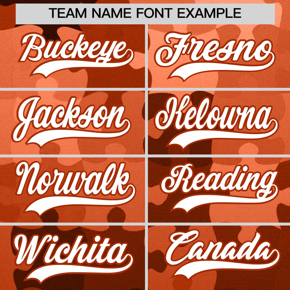 Custom White Dark Orange Puzzle Elements Baseball Jersey | Sublimation Printed &amp; Stitched,Add Name and Numbern,Perfect for Teams | KXKSHOP