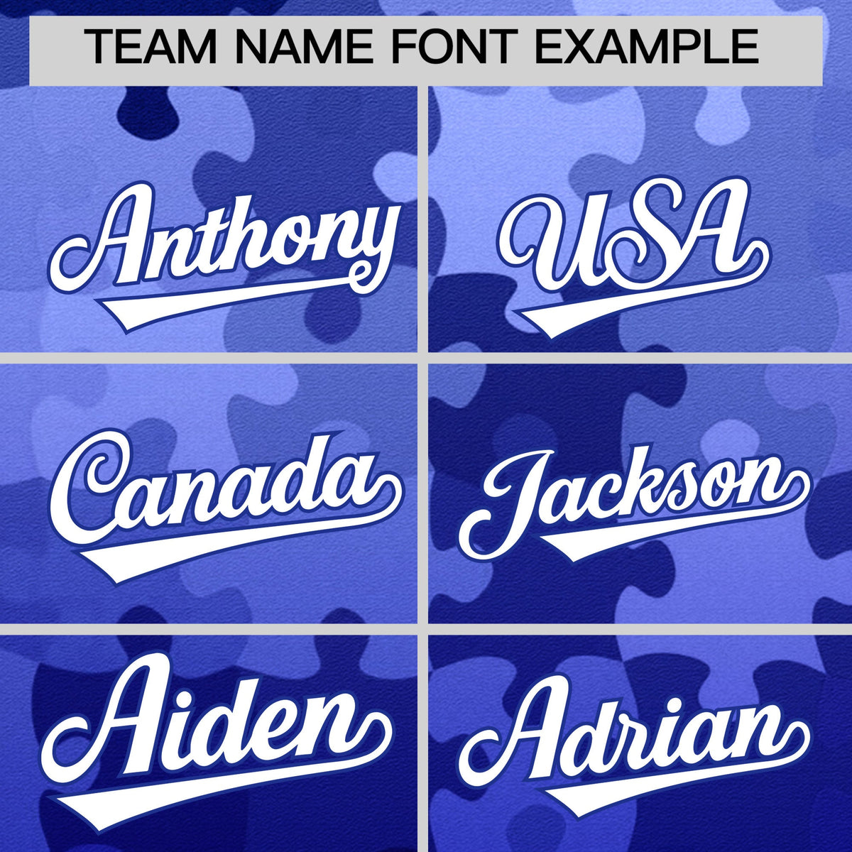 Custom White Royal Blue Puzzle Elements Baseball Jersey | Sublimation Printed &amp; Stitched,Add Name and Numbern,Perfect for Teams | KXKSHOP