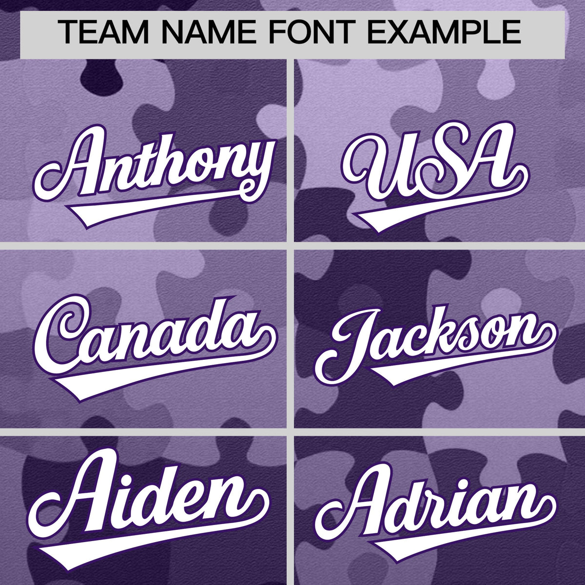 Custom White Purple Puzzle Elements Baseball Jersey | Sublimation Printed &amp; Stitched,Add Name and Numbern,Perfect for Teams | KXKSHOP