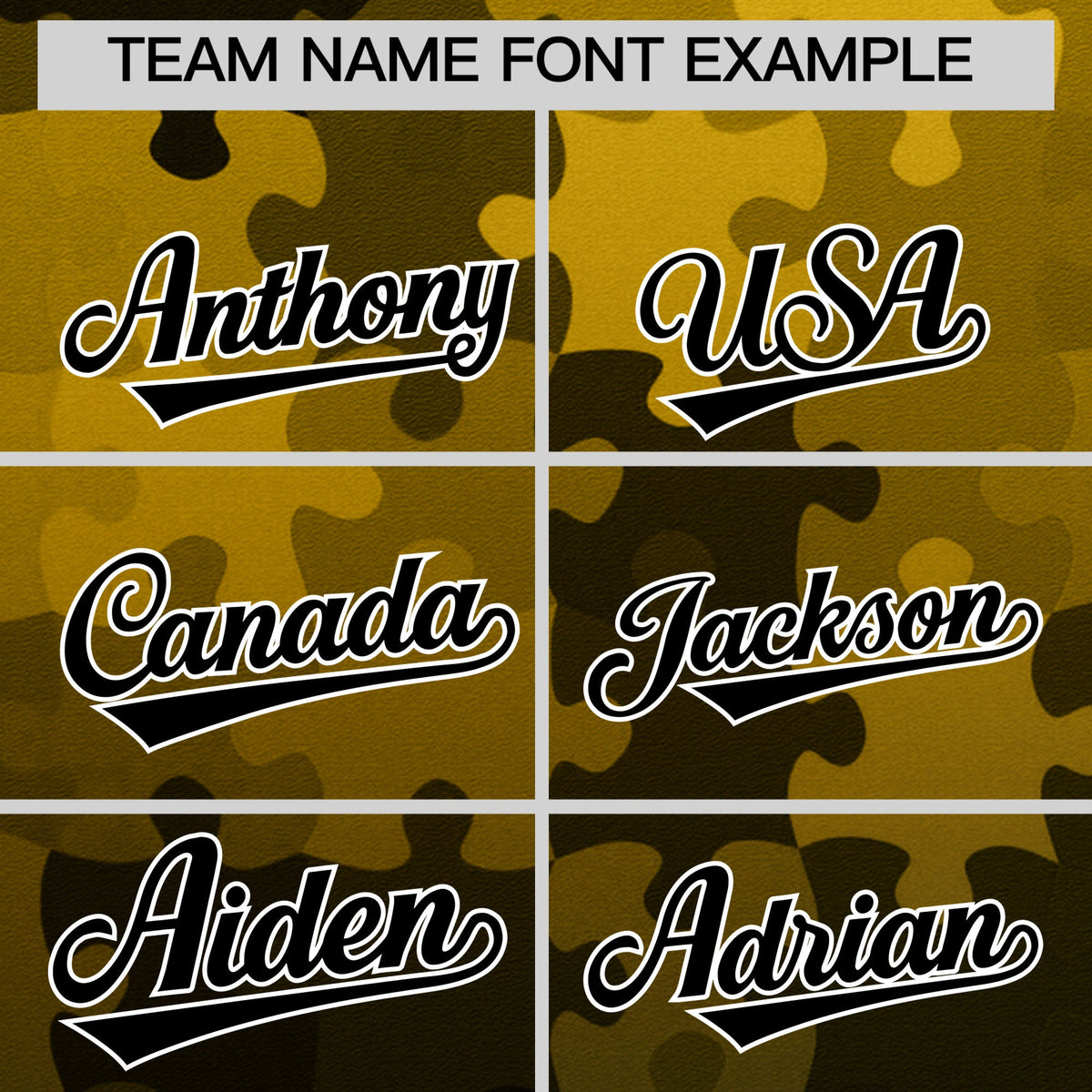 Custom Gold Black White Puzzle Elements Baseball Jersey | Sublimation Printed &amp; Stitched,Add Name and Numbern,Perfect for Teams | KXKSHOP