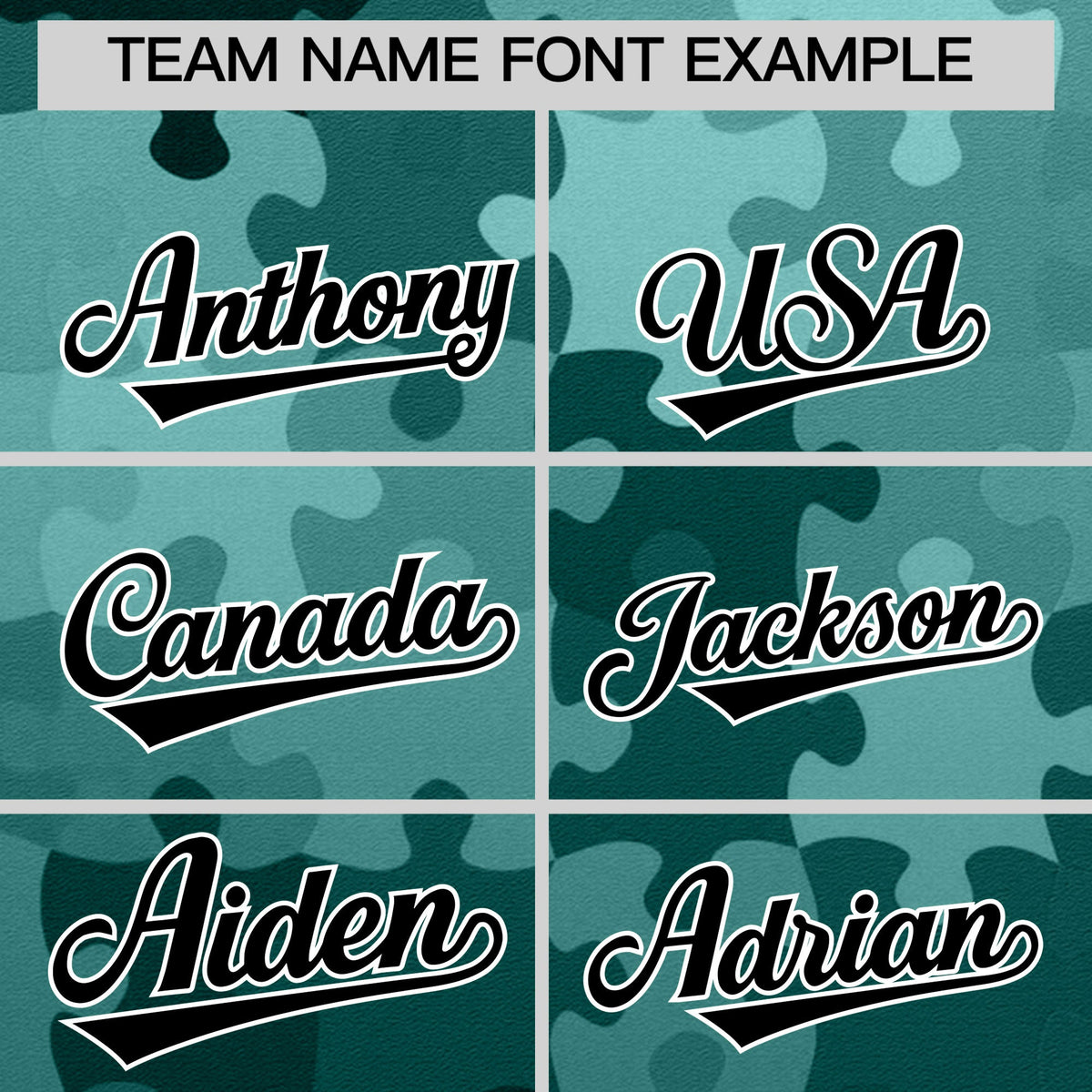 Custom Aqua Black White Puzzle Elements Baseball Jersey | Sublimation Printed &amp; Stitched,Add Name and Numbern,Perfect for Teams | KXKSHOP