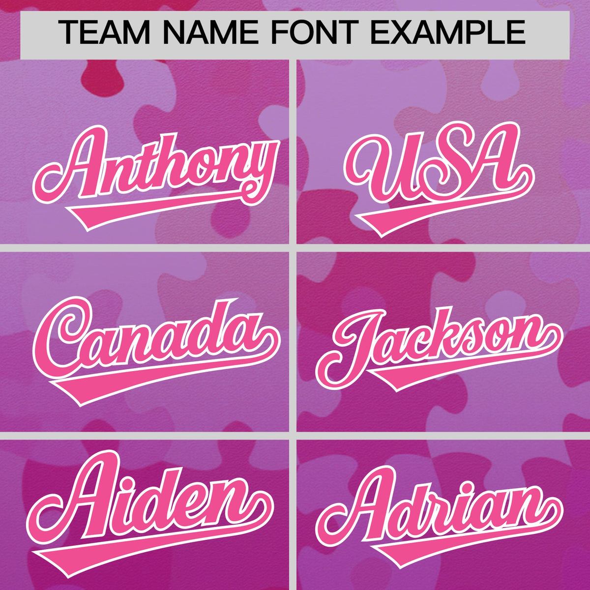 Custom Pink White Puzzle Elements Baseball Jersey | Sublimation Printed &amp; Stitched,Add Name and Numbern,Perfect for Teams | KXKSHOP