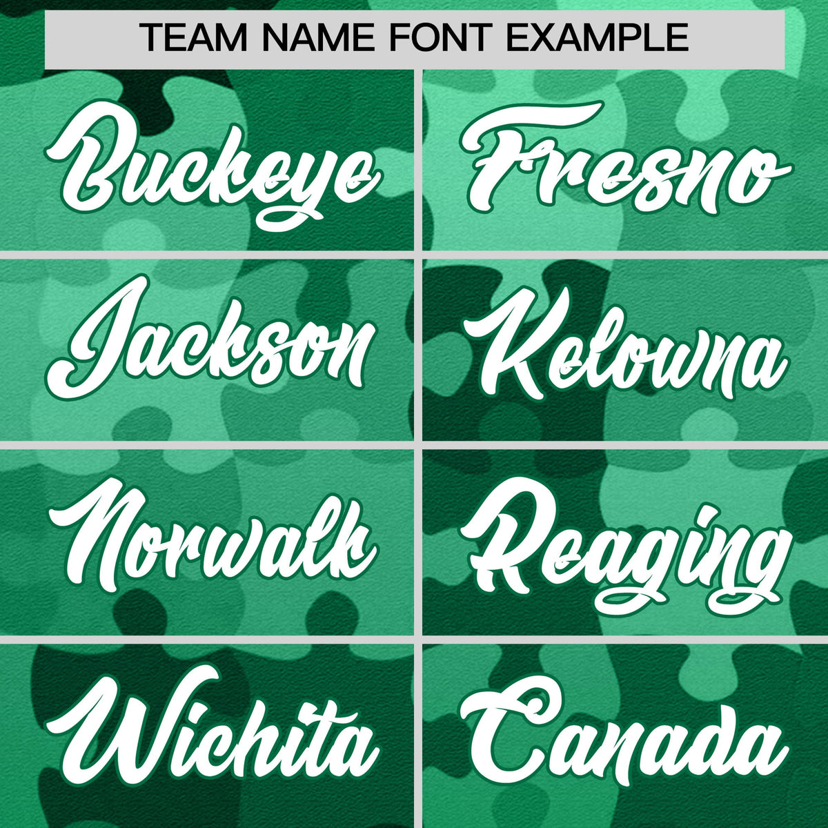 Custom White Kelly Green Puzzle Elements Baseball Jersey | Sublimation Printed &amp; Stitched,Add Name and Numbern,Perfect for Teams | KXKSHOP