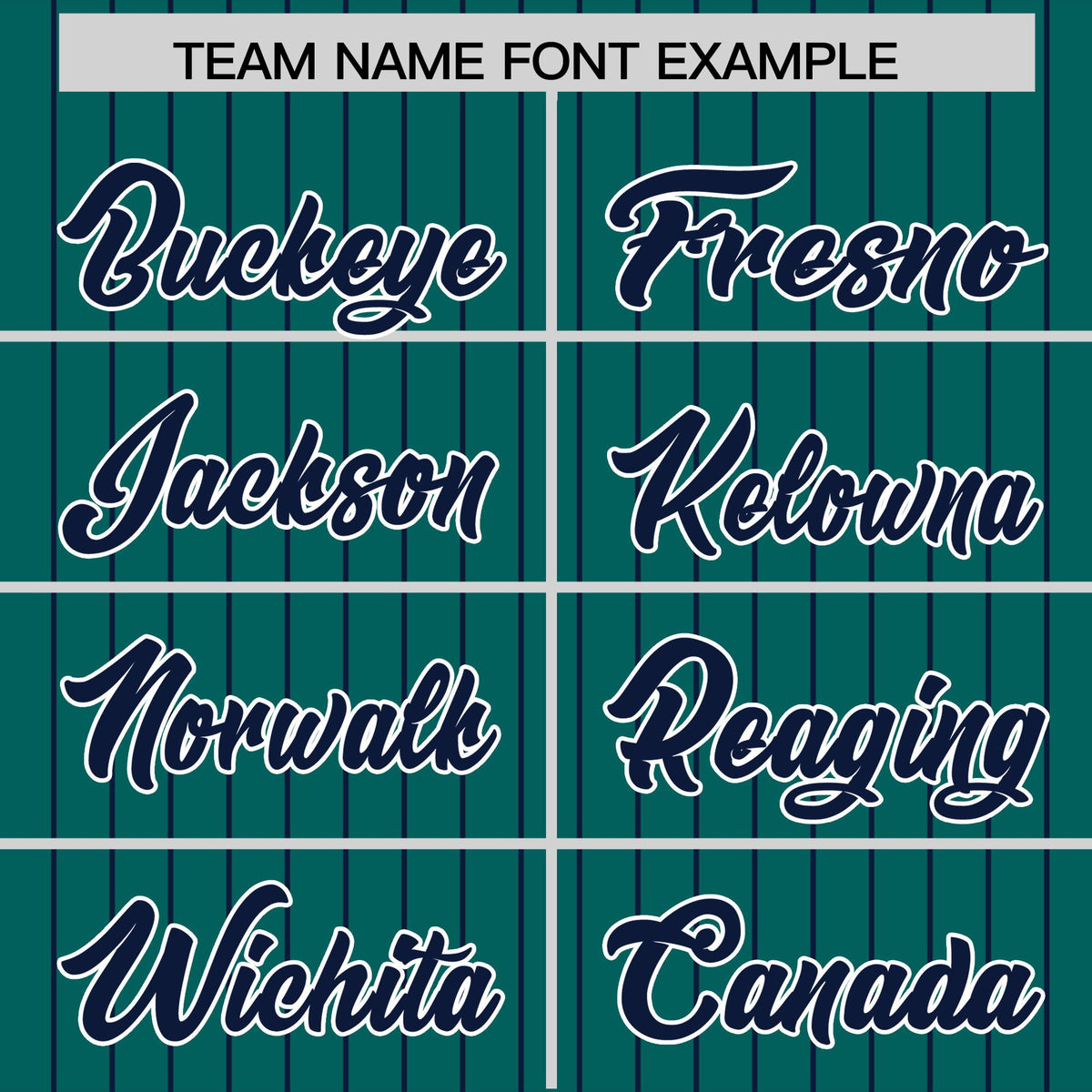 Custom Aqua Navy Pinstripe Personalized Two-Tone Authentic Baseball Jersey
