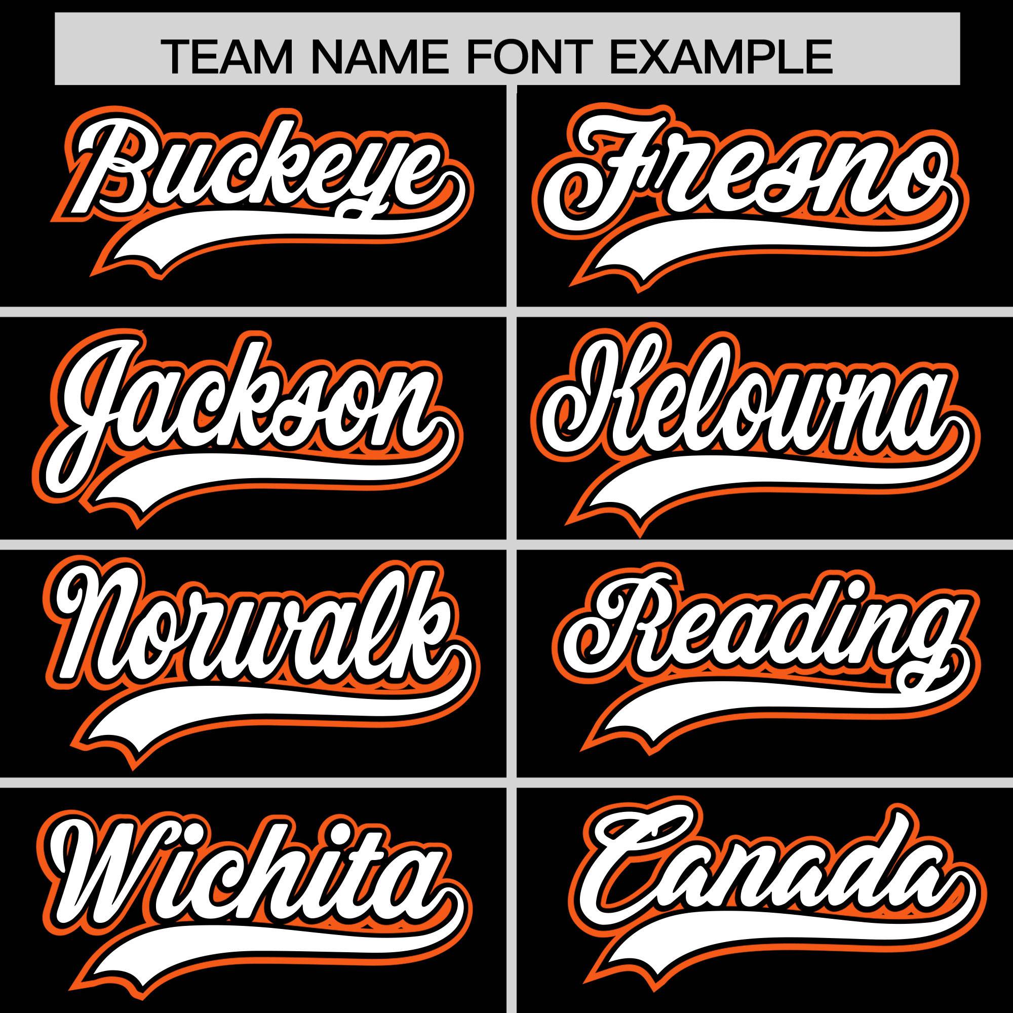 Custom Black Orange Personalized Color Block Authentic Baseball jersey