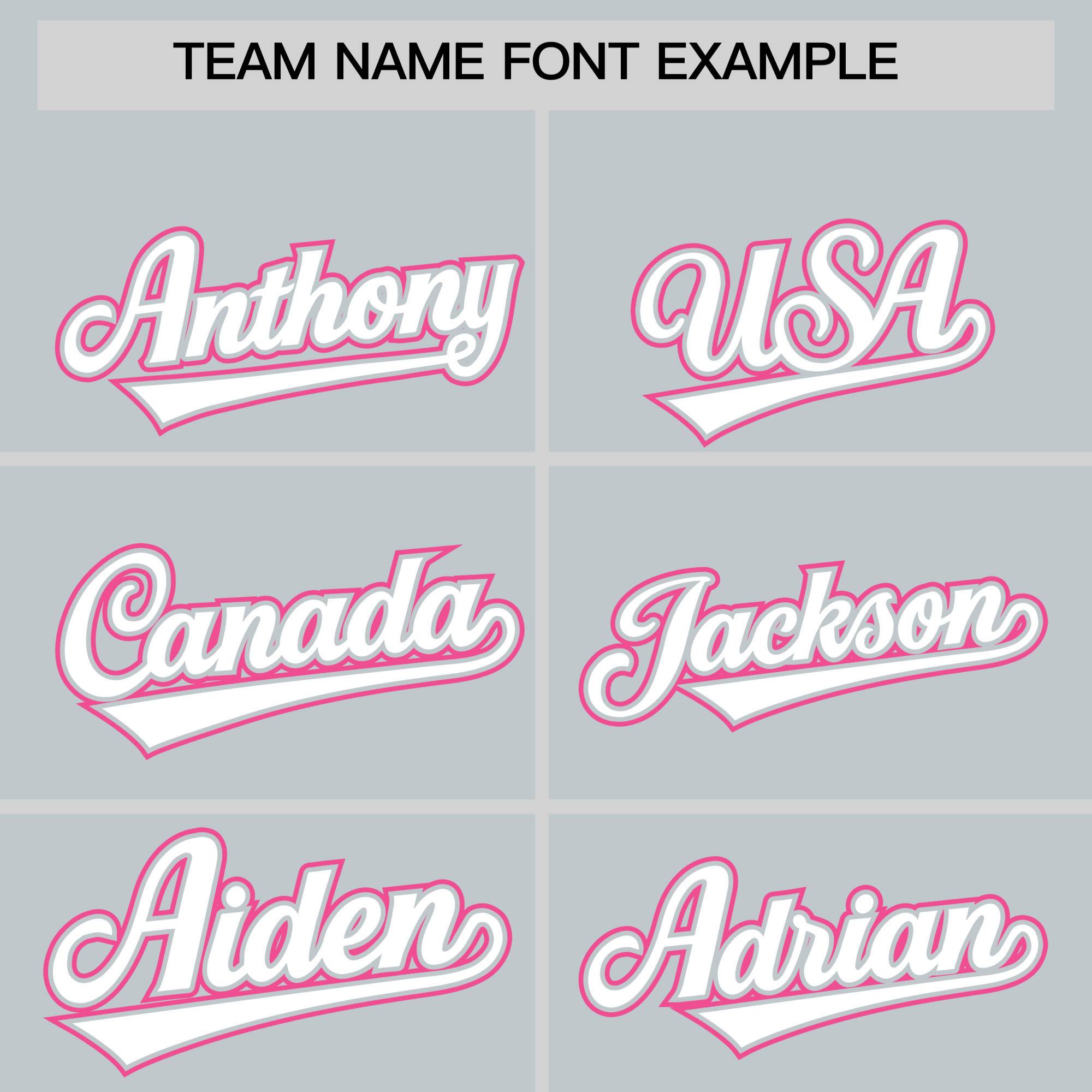 Custom Silver Pink Personalized Color Block Authentic Baseball jersey
