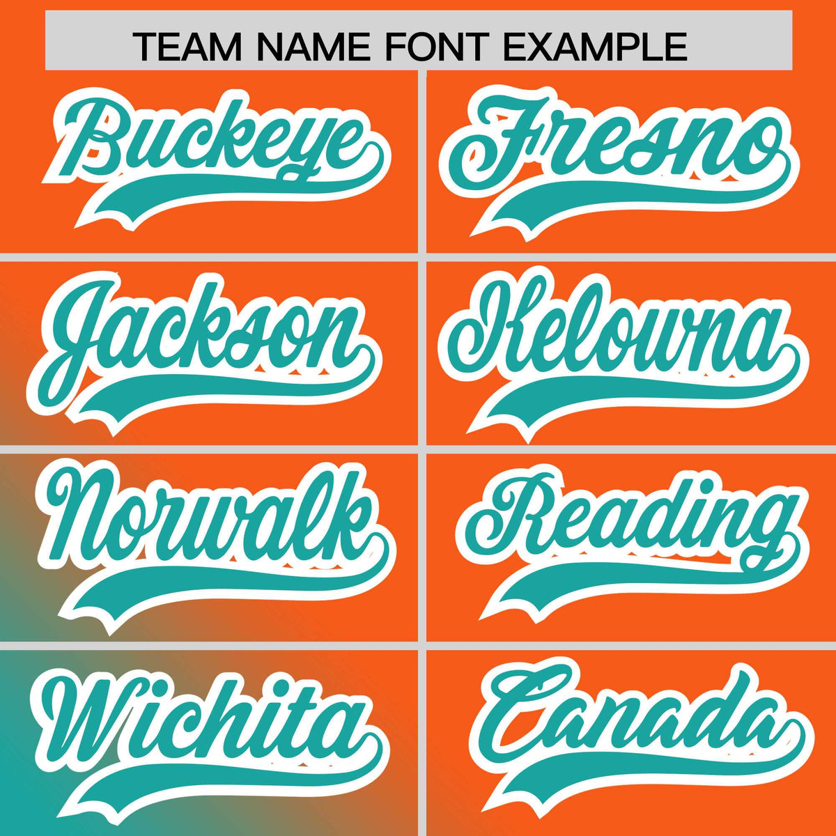 Custom Orange Aqua Diagonal Stripe Personalized Gradient Fashion Baseball Jersey