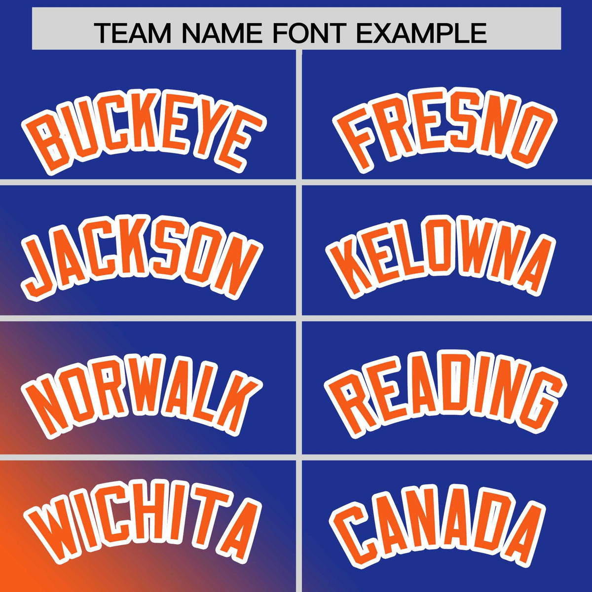 Custom Royal Orange Diagonal Stripe Personalized Gradient Fashion Baseball Jersey