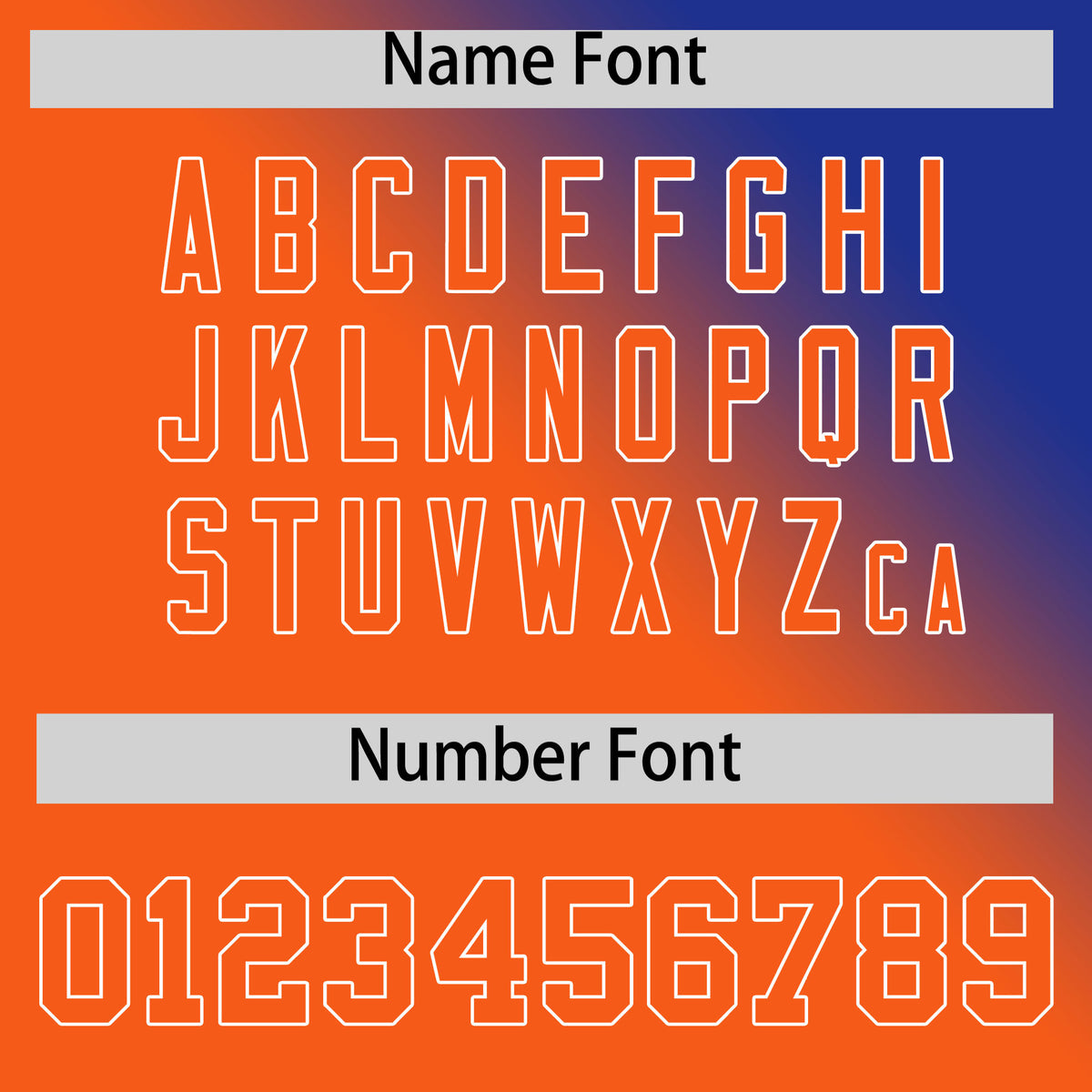 Custom Royal Orange Diagonal Stripe Personalized Gradient Fashion Baseball Jersey