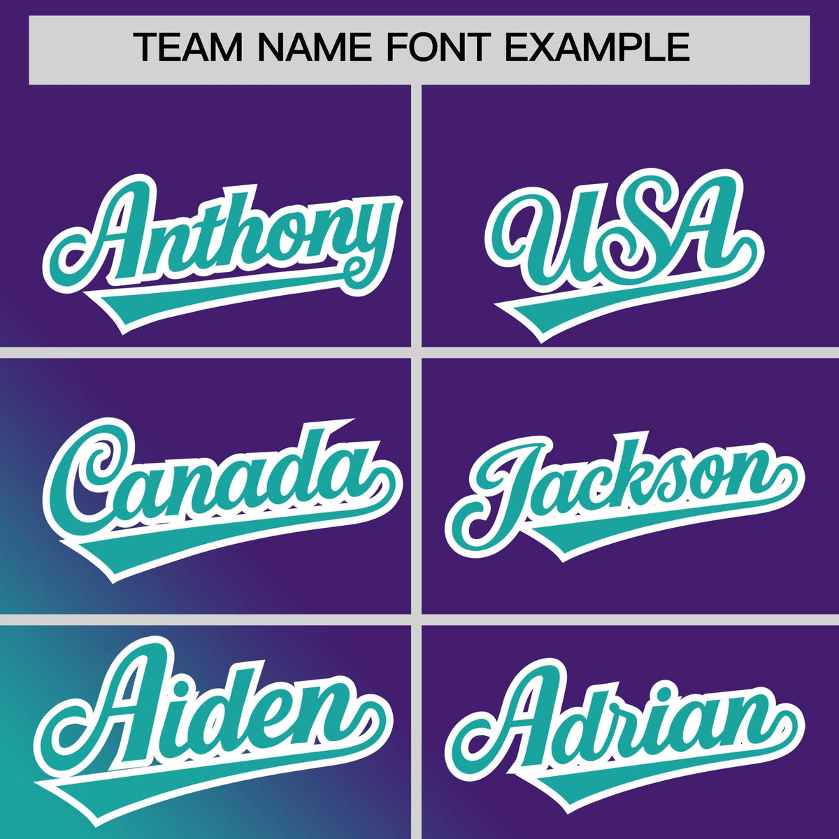 Custom Purple Aqua Diagonal Stripe Personalized Gradient Fashion Baseball Jersey