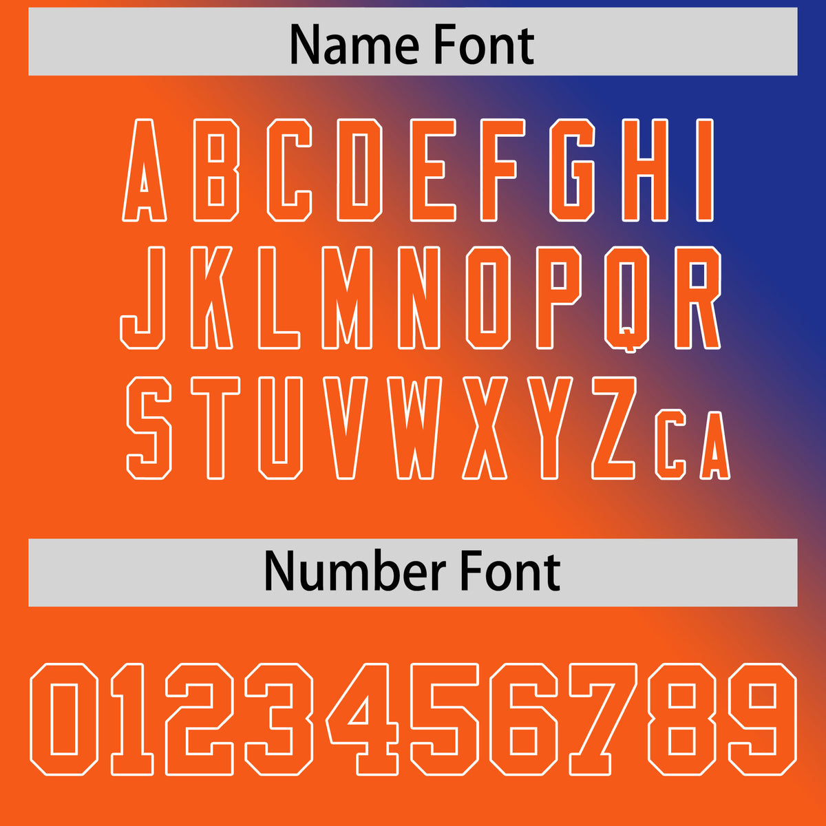 Custom Royal Orange Diagonal Stripe Personalized Gradient Fashion Baseball Jersey