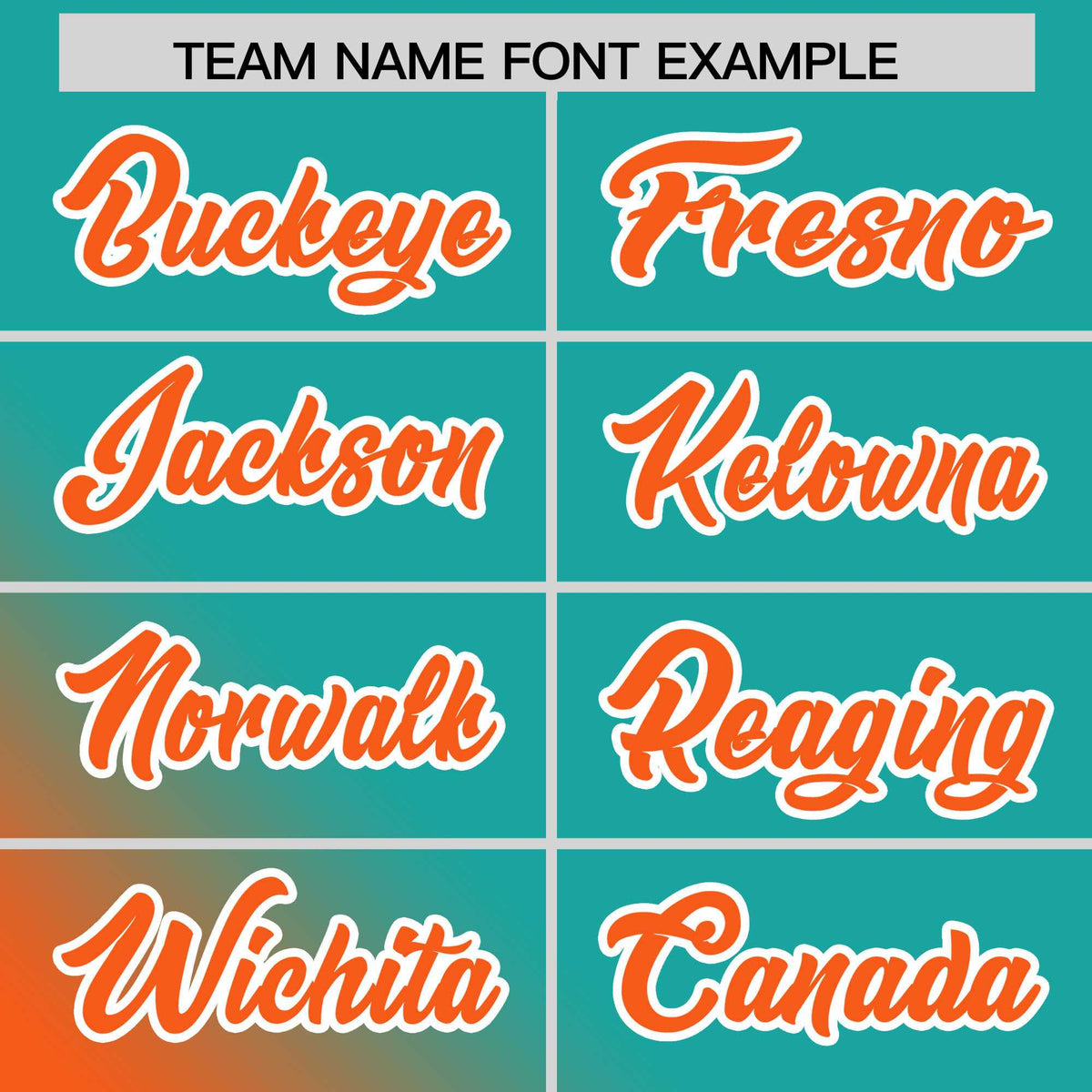 Custom Aqua Orange Diagonal Stripe Personalized Gradient Fashion Baseball Jersey