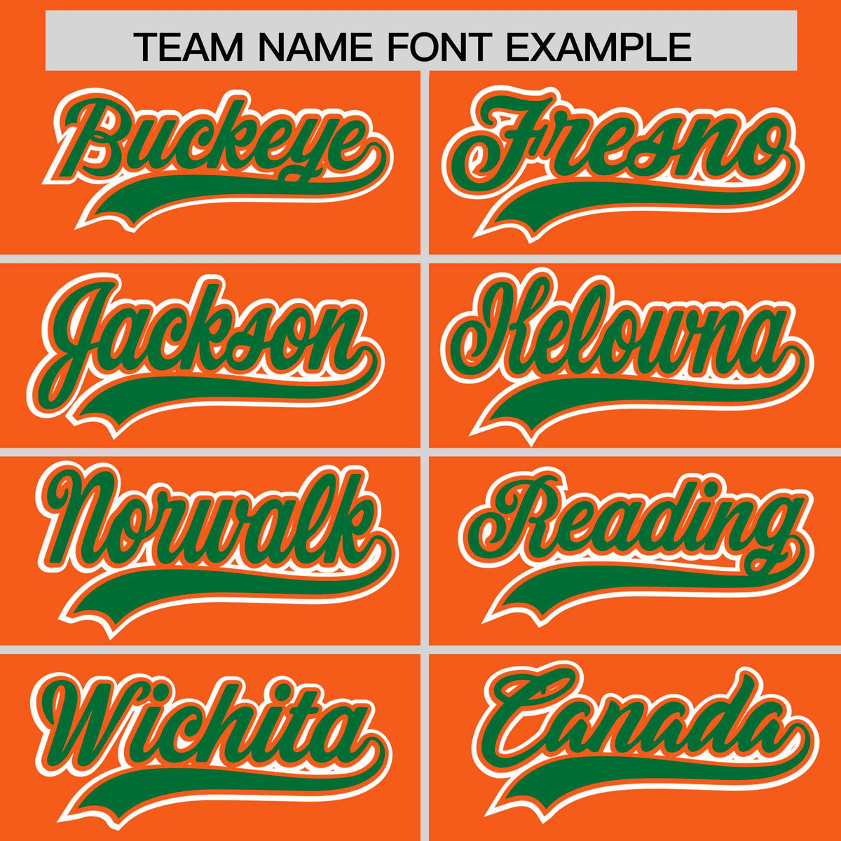 Custom Orange Kelly Green Personalized Edge Color Block Authentic Baseball Jersey