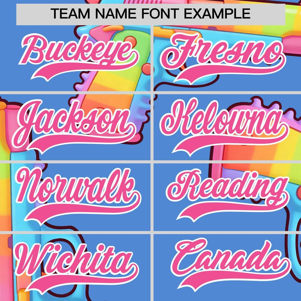 Custom Youth Baseball Jersey Powder Blue Pink Sugar-Coated Firepower Graffiti Pattern Urban Fashion
