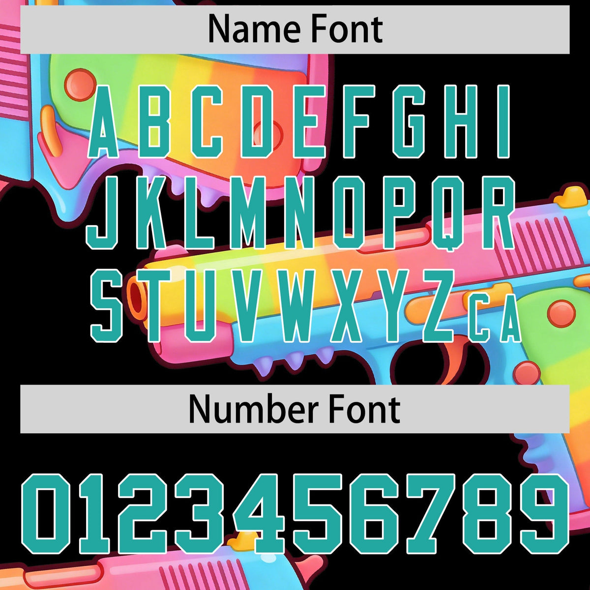 Custom Youth Baseball Jersey Black Aqua Sugar-Coated Firepower Graffiti Pattern Urban Fashion