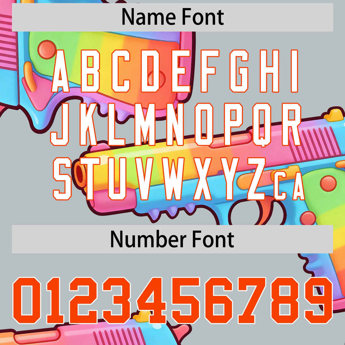 Custom Youth Baseball Jersey Silver Orange Sugar-Coated Firepower Graffiti Pattern Hip-hop